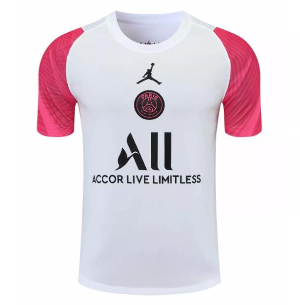 2021/22 PSG x Jordan White Pink Training Shirt